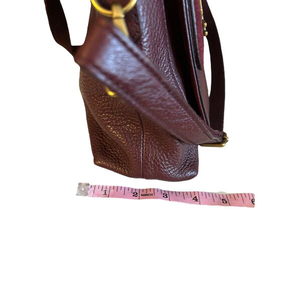 Fossil Kinley Leather Satchel NWOT Red Claret Crossbody - Picture 15 of 15